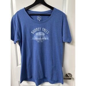 Super Soft Burney Falls CA Graphic Tee Blue Size XL Excellent Condition